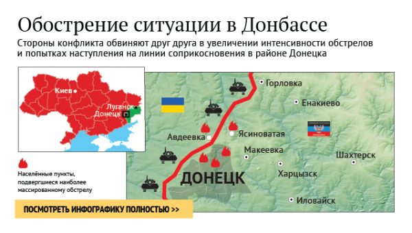 В ДНР заявили об обнаружении гаубиц и ракетных комплексов силовиков