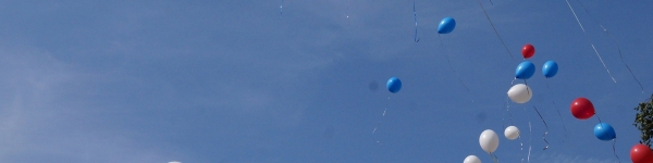 Сотни шаров окрасили небо над Химками в цвета российского триколора
 
