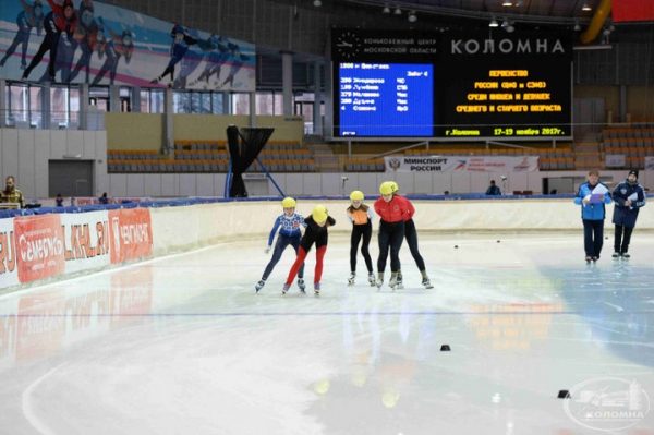 В Коломне состоялся этап первенства России по шорт-треку