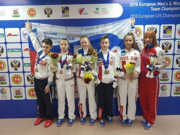 Химкинские бадминтонисты завоевали медали Первенства Европы