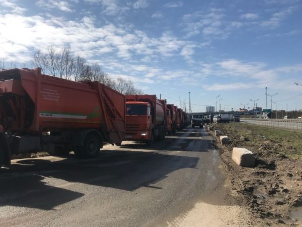Мусорная свалка в Химках на Лихачевском шоссе расконсервирована">  