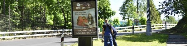 Более двух тысяч незаконных объектов рекламы демонтировали в Химках
 