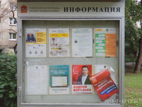 Административным ресурсом по избирательной кампании Воробьева">  