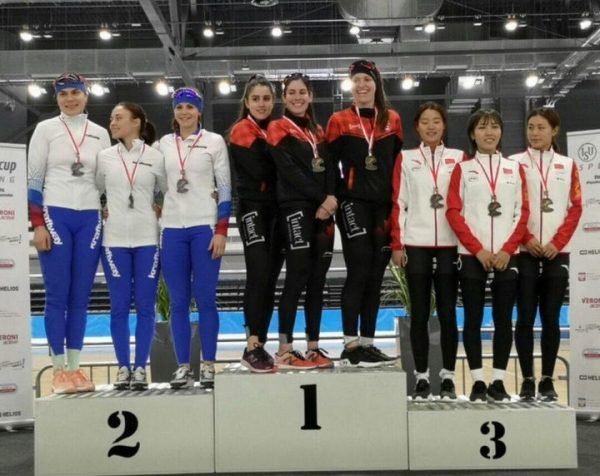 Конькобежка Ирина Кузнецова завоевала четыре медали на Юниорском Кубке мира