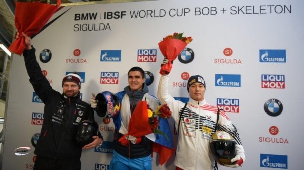 Никита Трегубов стал победителем этапа Кубка мира по скелетону