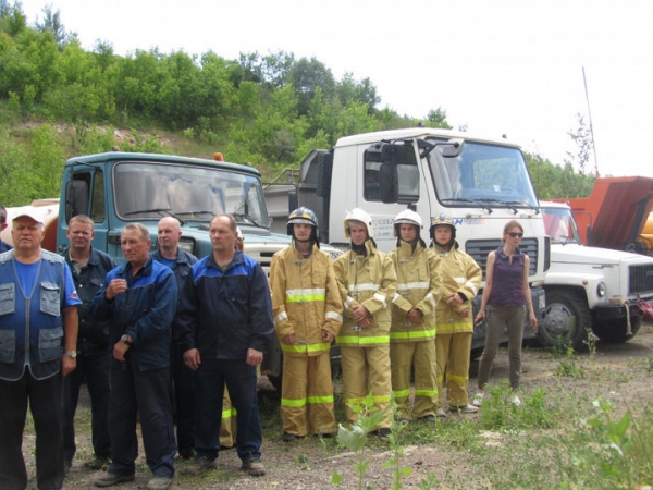 Смотр противопожарного сводного отряда провели в Химках