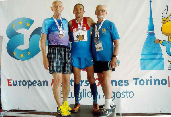 81-летний химкинский легкоатлет Виктор Глотов завоевал две медали Европейских игр ветеранов