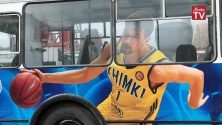 Желто-синие троллейбусы в Химках