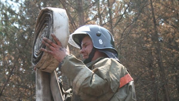 В Московской области прошли учения по ликвидации торфяных пожаров