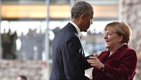 Обама в ходе визита в Берлин встретится с Меркель