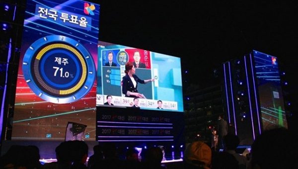 Явка на президентских выборах в Южной Корее составила 77,2%