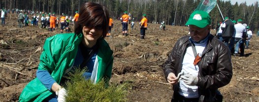 		Ксения Мишонова приняла участие в акции «Лес Победы»		