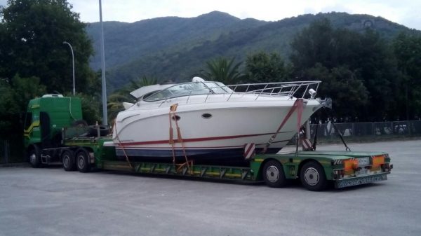 Транспортировка катера<span id=