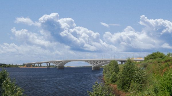 Строительство 15 опор моста через реку Волгу в Дубне будет завершено в 2017 году