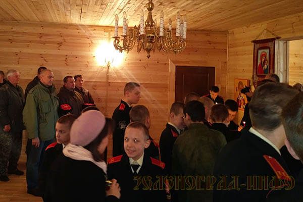 кадетские и казаки в храме зеленоград-инфо