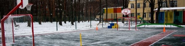 Новая спортивная площадка появилась на территории детского сада в Химках
 