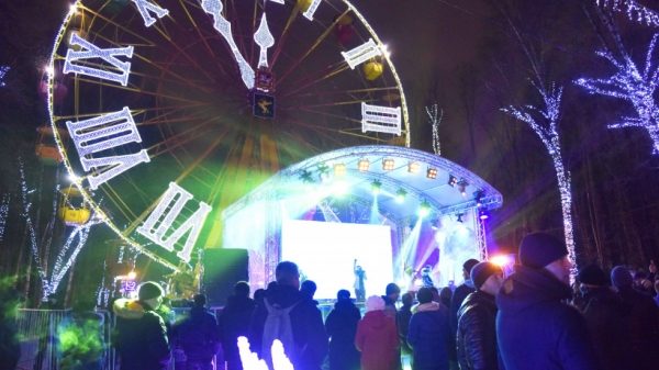 Почти 10 тыс. человек встретили Новый год в парке Химок