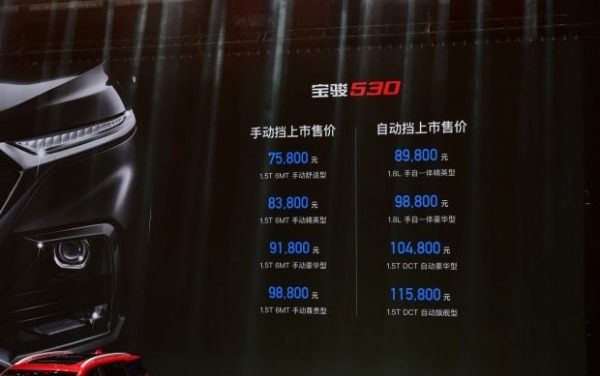 В Китае состоялся старт продаж Baojun 530