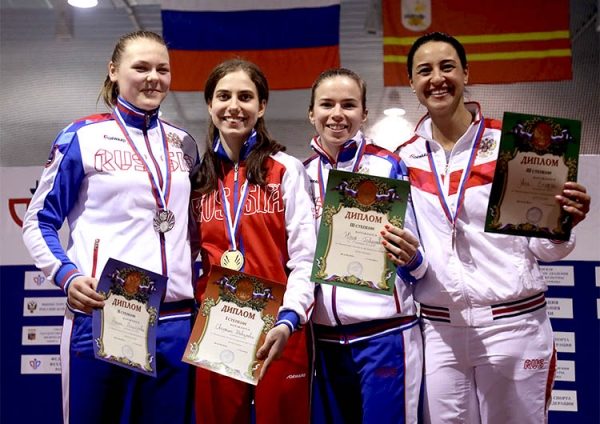 Три серебра и бронза чемпионата России в активе химкинских фехтовальщиков