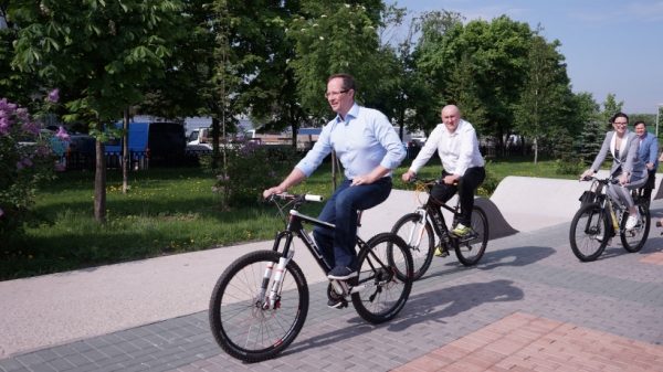 Глава Минспорта Подмосковья принял участие во всероссийской акции «На работу на велосипеде»