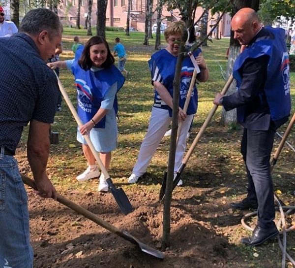 Депутаты Мособлдумы приняли участие в акции «Наш лес. Посади дерево»