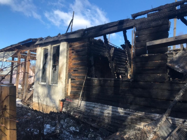 Житель Подрезкова построил дом, а он сгорел