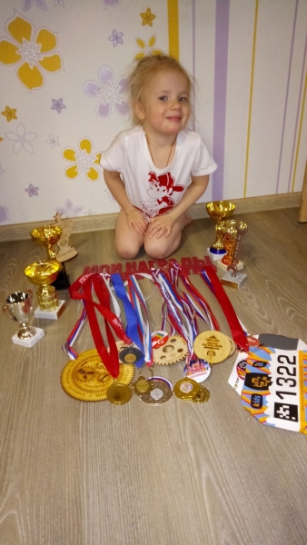 Химчанка Виктория Черняк в три года стала рекордсменкой Книги рекордов России