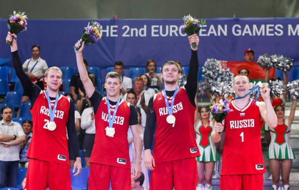 Химчане в составе сборной России по баскетболу 3х3 стали "золотыми" чемпионами Европейских игр