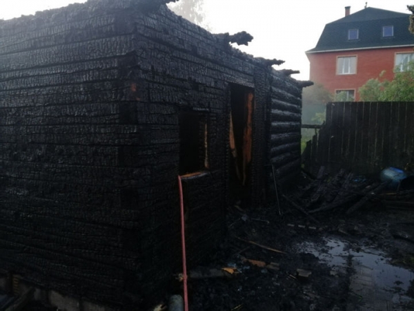 Баня сгорела в Фирсановке