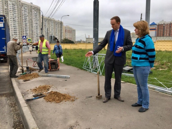 Александр Васильев: установка ограждений пешеходных зон повышает безопасность дорожного движения