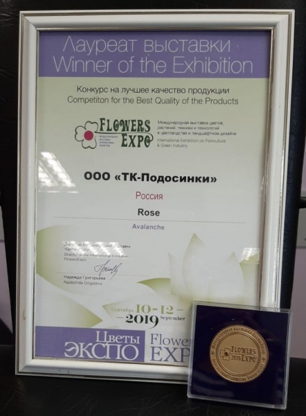 Две золотые медали завоевали Подмосковные цветоводы на Международной выставке «ЦветыЭкспо-2019»
