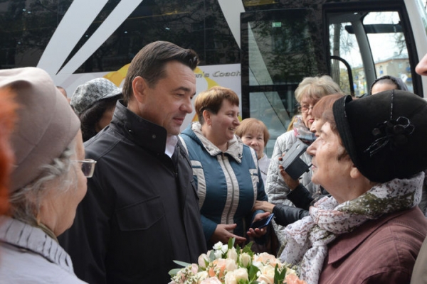 Андрей Воробьев оценил уникальный проект «Добробус» в Химках
