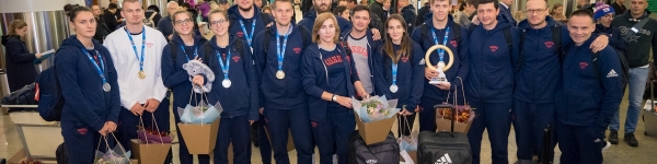 В Шереметьево встретили обладателей Кубка мира по баскетболу (U-23)
 
