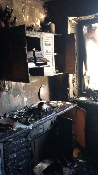 Кухня загорелась на улице Маяковского в Химках 