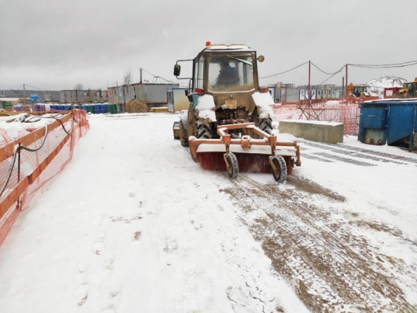 Главгосстройнадзор в Химках взял на особый контроль ситуацию с уборкой снега на стройплощадках, в связи со снегопадом