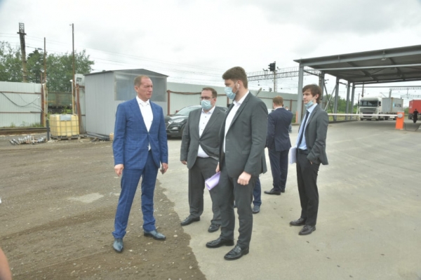 Строительство новой площадки ОРЦ «Славтранс-Сервис» в Наро-Фоминске проверяет Андрей Разин