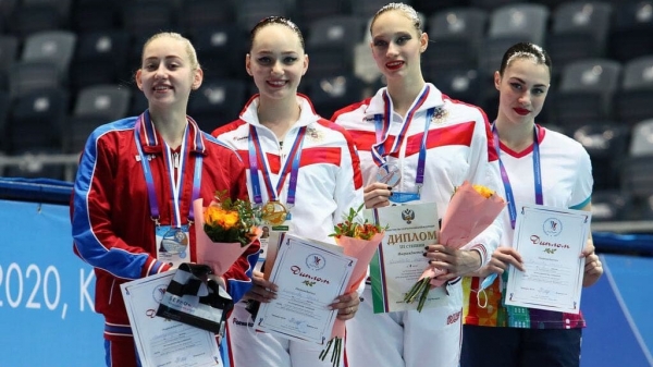 Подмосковные синхронистки завоевали 4 медали на чемпионате России