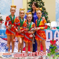Новогодний каскад медалей чир-спорта: "Надежда" подвела спортивные итоги года на праздничных соревнованиях в Подрезково?