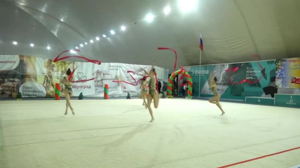 Химкинская команда "Комильфо" победила в межмуниципальных соревнованиях по художественной гимнастике??