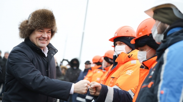 Губернатор открыл рабочее движение на выезде из микрорайона Трехгорка в Одинцове
