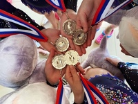 Команда спортшколы "Химки" выиграла серебро Соревнований юных гимнасток Московской области??