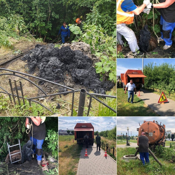 Прочистка канализационного коллектора началась в Орехово-Зуеве