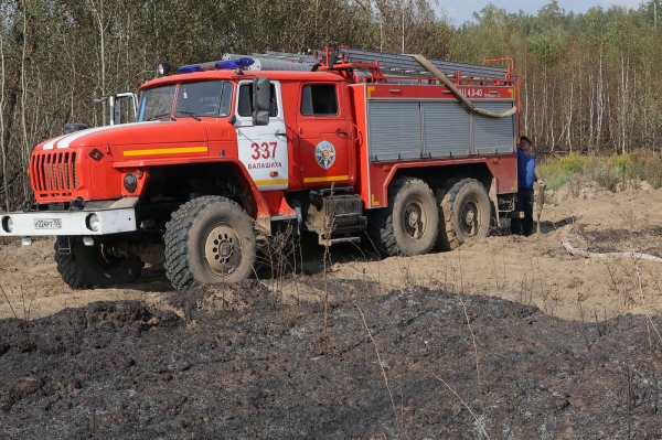 Спасатели локализовали два очага природных пожаров в Балашихе