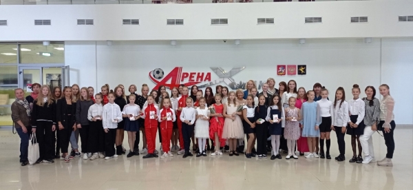 В пресс-центре «Арены» наградили гимнасток спортшколы «Химки»