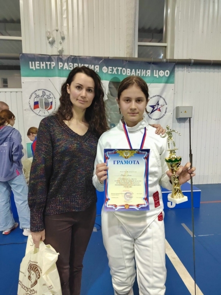 Шпажистка Химок Алёна Квинт — победительница фехтовального турнира Тульской области