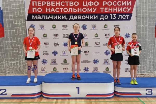 Теннисистка УОР №3 Алина Савостикова одержала победу Первенстве ЦФО