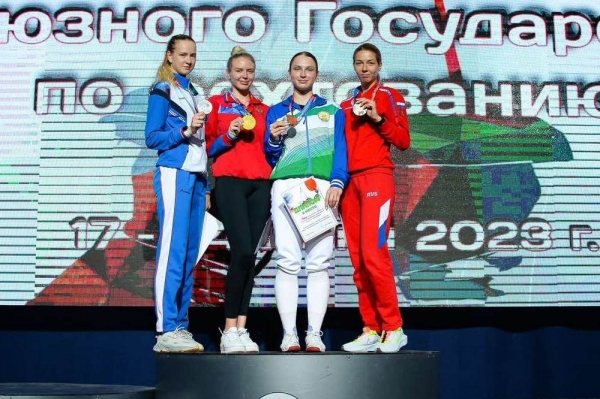 Ещё один медальный комплект химкинских фехтовальщиц по итогам чемпионата союзного государства в Минске