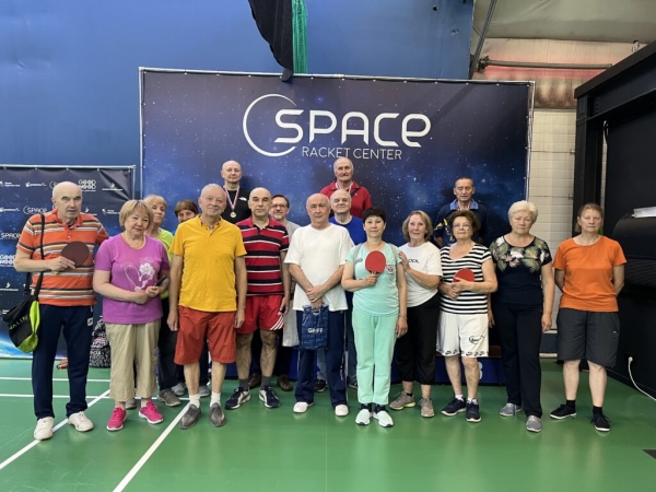 В химкинском «Space» прошёл турнир по настольному теннису для участников «Активного долголетия»