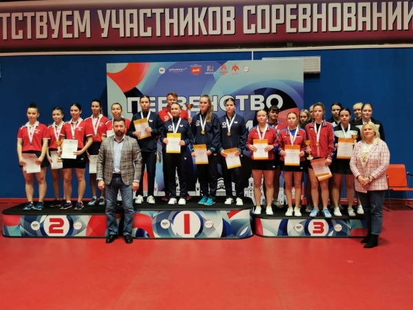 Химкинские юниорки заняли командное третье место на Первенстве России по настольному теннису